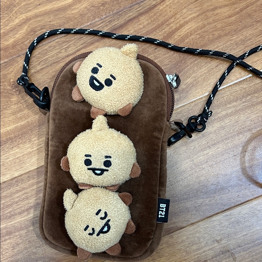 BT21 Brown Character Crossbody Bag